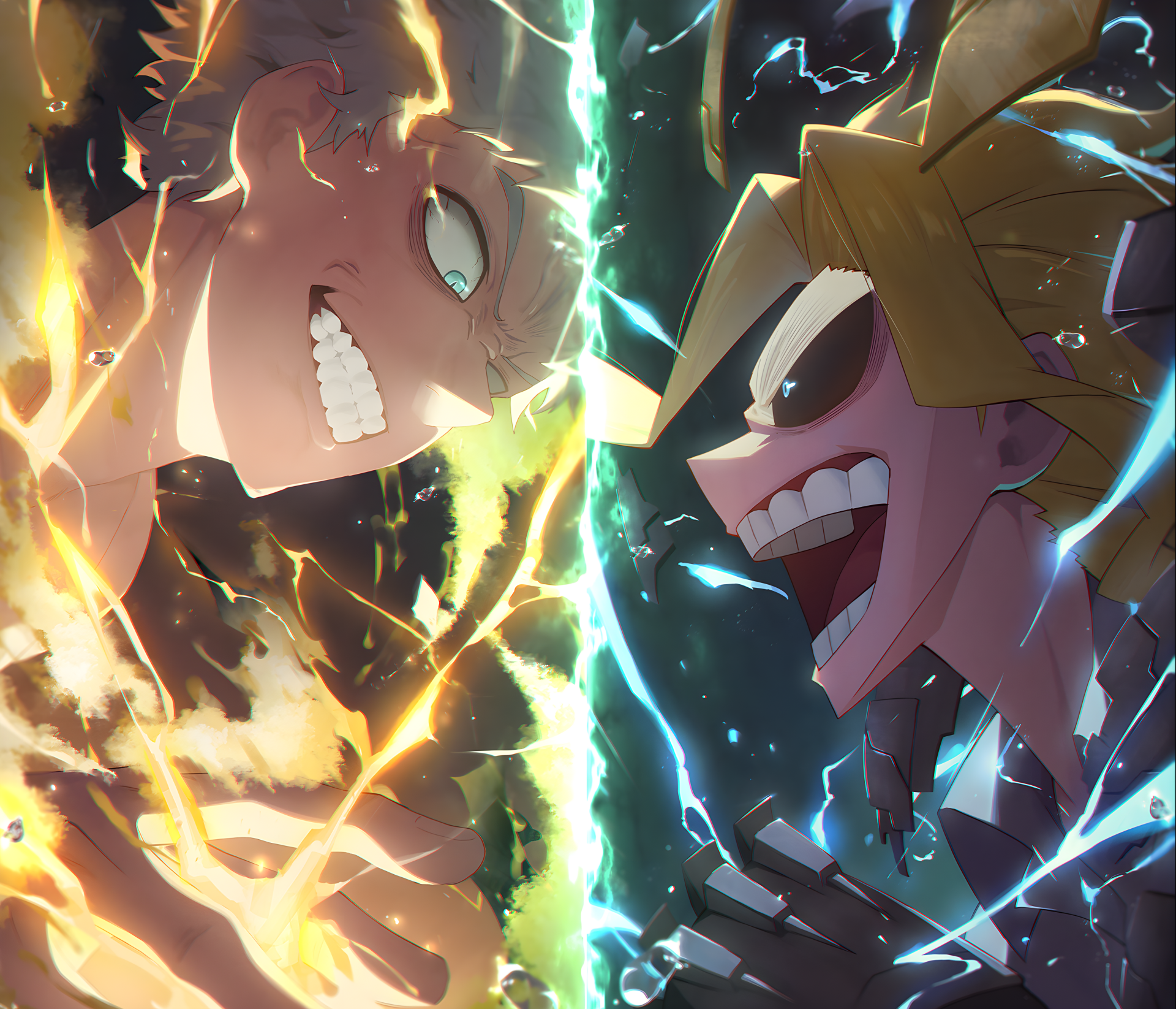 Download Anime My Hero Academia All For One (Boku No Hero Academia) All Might HD Wallpaper by SHIN