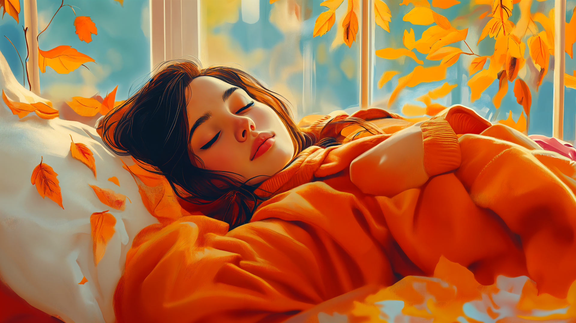 Cozy Autumn Dreams 4K Ultra HD Wallpaper by robokoboto