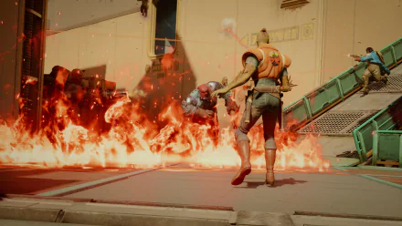 HD desktop wallpaper featuring a vibrant scene from the video game Concord, designed to enhance your background with dynamic visuals and immersive gaming aesthetics.