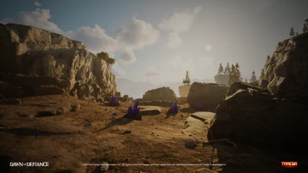 HD desktop wallpaper featuring imagery from the video game Dawn of Defiance, showcasing a dynamic and engaging background for gamers.