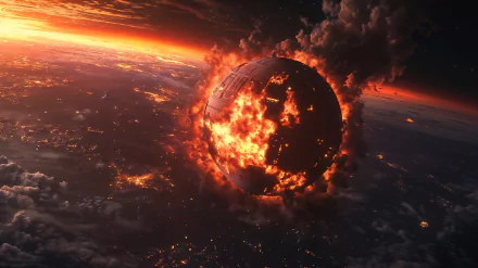 Death Star Star Wars fan art HD Desktop Wallpaper | Background Image