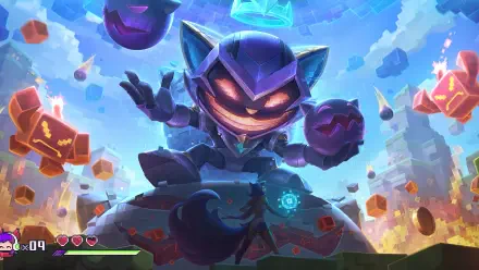 An eye-catching 4K Ultra HD wallpaper featuring Ziggs from League of Legends, blending elements from both League of Legends and Legends of Runeterra.