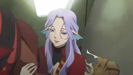 An enchanting anime scene from Bye Bye Earth, featuring a character with lavender hair and unique features, captured in rich detail for an HD desktop wallpaper.