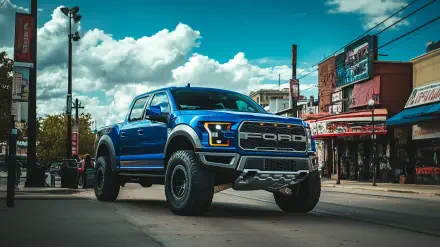 Ford Raptor town street Ford HD Desktop Wallpaper | Background Image