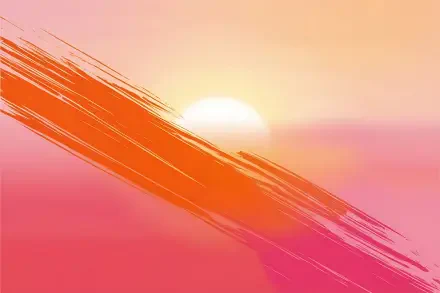 Brush Strokes texture Abstract sunset orange (Color) HD Desktop Wallpaper | Background Image