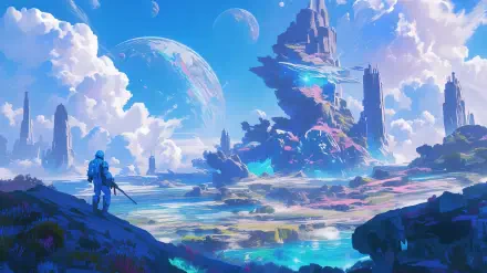 Sci Fi space opera sci fi landscape landscape fantasy fantasy landscape HD Desktop Wallpaper | Background Image