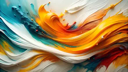colors Brush Strokes wave calm Abstract HD Desktop Wallpaper | Background Image