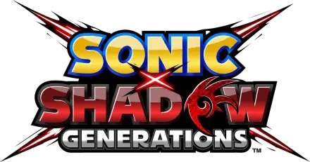 HD PC desktop wallpaper featuring the logo of Sonic X Shadow Generations, showcasing vibrant colors and dynamic design elements.