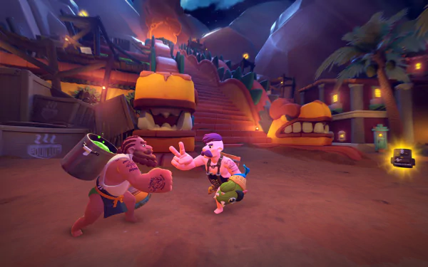 HD desktop wallpaper and background of the video game RAWMEN: Food Fighter Arena.