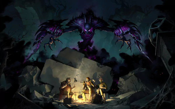 HD desktop wallpaper featuring Nocturne from Legends of Runeterra, capturing the dark and mystical essence of this iconic character from League of Legends.