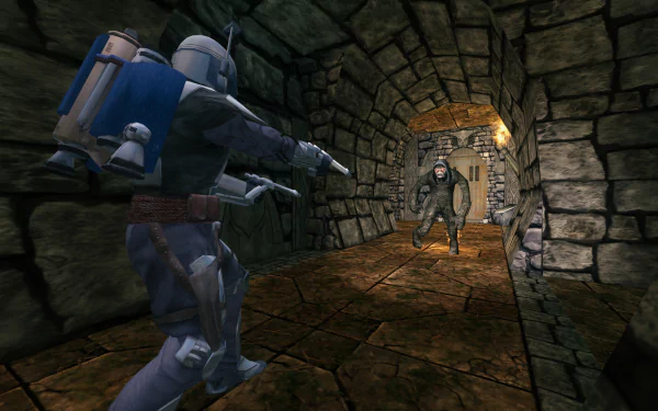 HD desktop wallpaper featuring iconic visuals from the video game Star Wars: Bounty Hunter, capturing the essence of the thrilling galactic adventure.