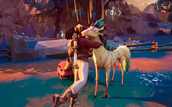 A vibrant HD desktop wallpaper featuring imaginative creatures from the video game Creatures of Ava, showcasing stunning visuals that enhance any background.