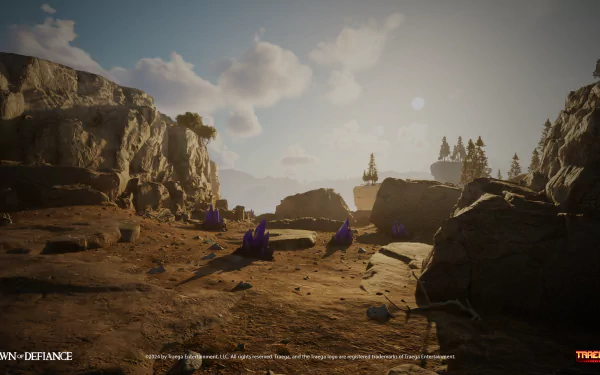 HD desktop wallpaper featuring imagery from the video game Dawn of Defiance, showcasing a dynamic and engaging background for gamers.