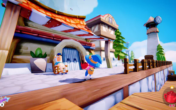 A vibrant HD desktop wallpaper from the video game Mika and The Witch's Mountain, featuring enchanting landscapes and whimsical elements that capture the game's charm.