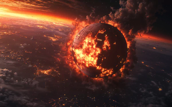 Death Star Star Wars fan art HD Desktop Wallpaper | Background Image