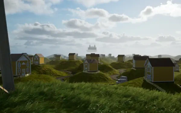 HD wallpaper featuring scenes from the video game Escape the Backrooms. A compelling backdrop for fans of the immersive and eerie gaming experience.