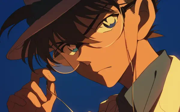 Anime-inspired HD desktop wallpaper featuring Conan Edogawa from Detective Conan, showcasing vibrant colors and dynamic design for a captivating backdrop.