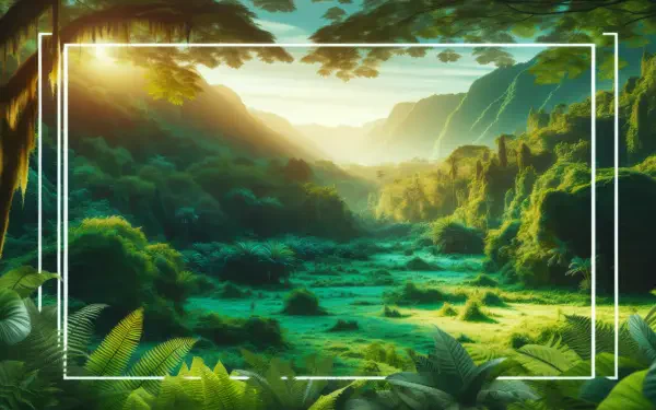 Lush greenery fills this HD desktop wallpaper, creating a vibrant backdrop that enhances any digital space with its rich, natural beauty.