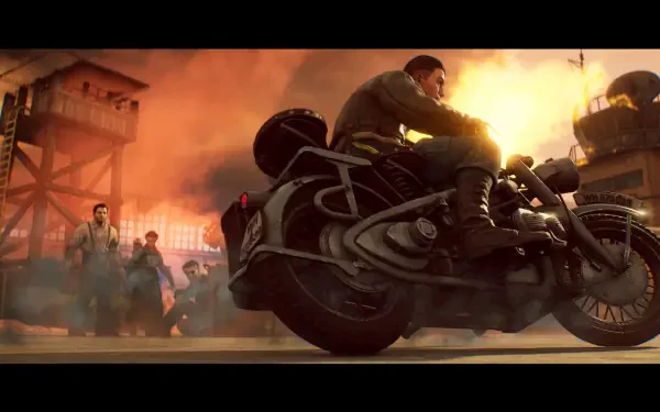 A striking HD PC desktop wallpaper featuring art from the video game Sumerian Six, showcasing vibrant graphics and immersive themes that engage gamers.