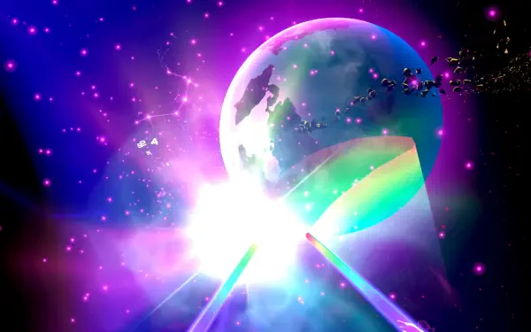 HD wallpaper featuring vibrant visuals from the video game Starwave, designed for an immersive gaming experience on a PC desktop background.