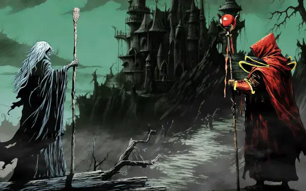video game Hands of Necromancy II sorcerer mage HD Desktop Wallpaper | Background Image