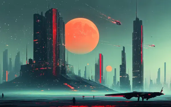 Sci Fi retro futurism HD Desktop Wallpaper | Background Image