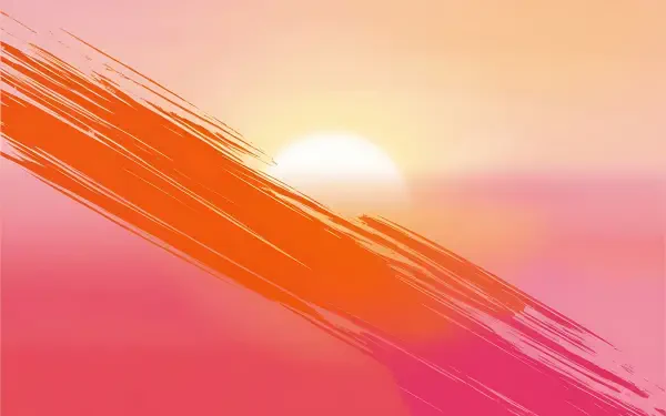 Brush Strokes texture Abstract sunset orange (Color) HD Desktop Wallpaper | Background Image