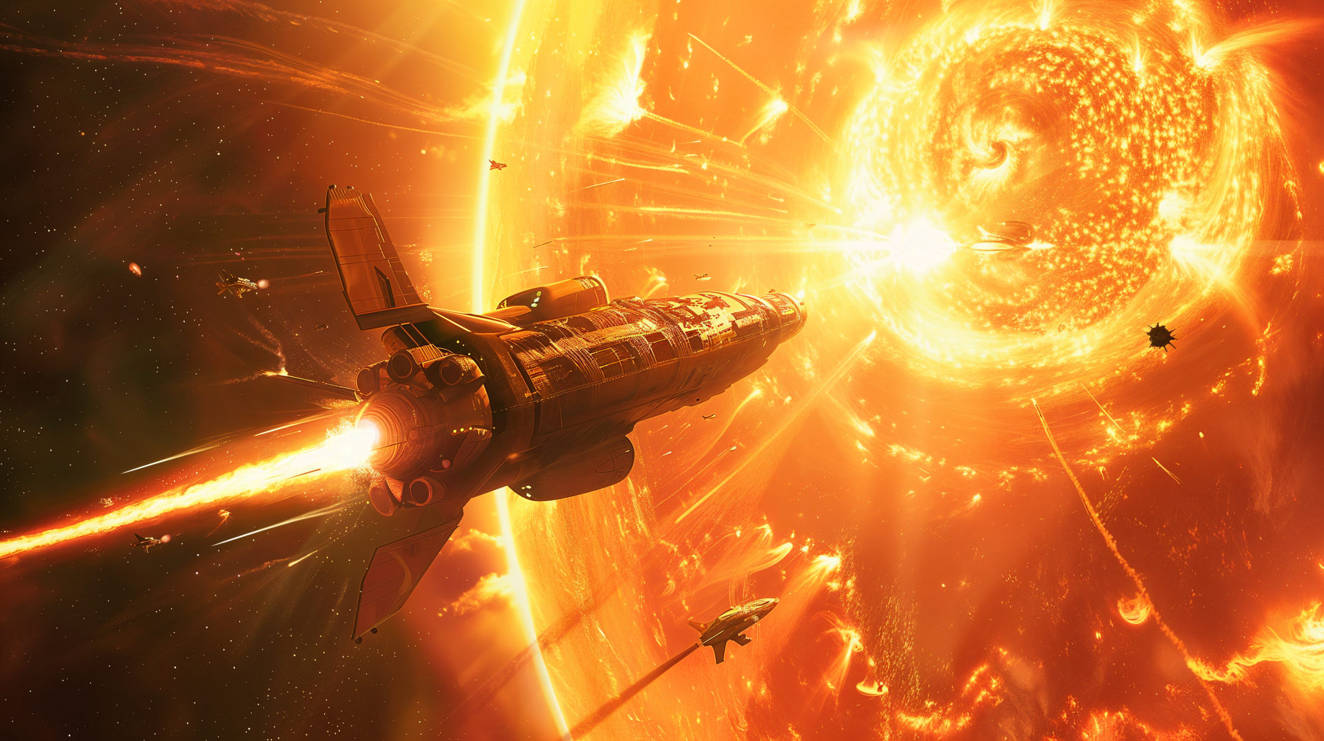 Sci-Fi Spaceship in Stunning 4K Ultra HD Wallpaper by robokoboto ...