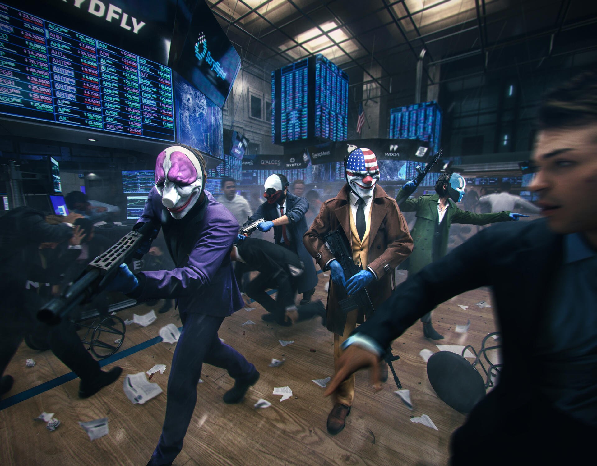 Download Video Game Payday 3 Houston (Payday) Joy (Payday) Wolf (Payday) 4k Ultra HD Wallpaper