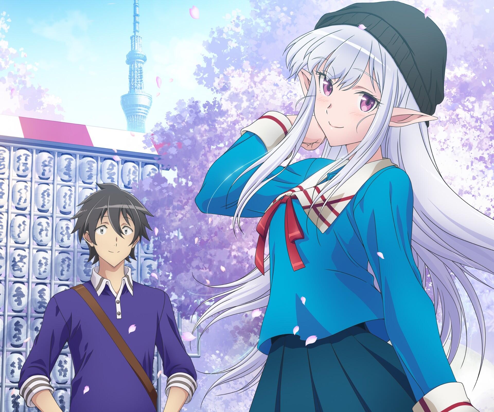 Download Anime Welcome To Japan Ms. Elf! Kazuhiro Kitase Mariabelle (Welcome To Japan Ms. Elf!) HD Wallpaper