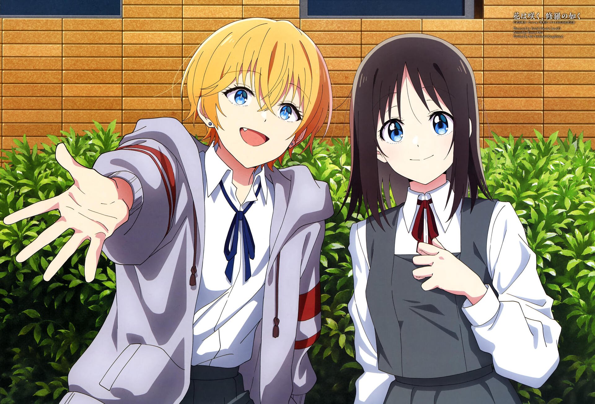 Download Anime Flower And Asura Hana Haruyama Mizuki Usurai 4k Ultra HD Wallpaper