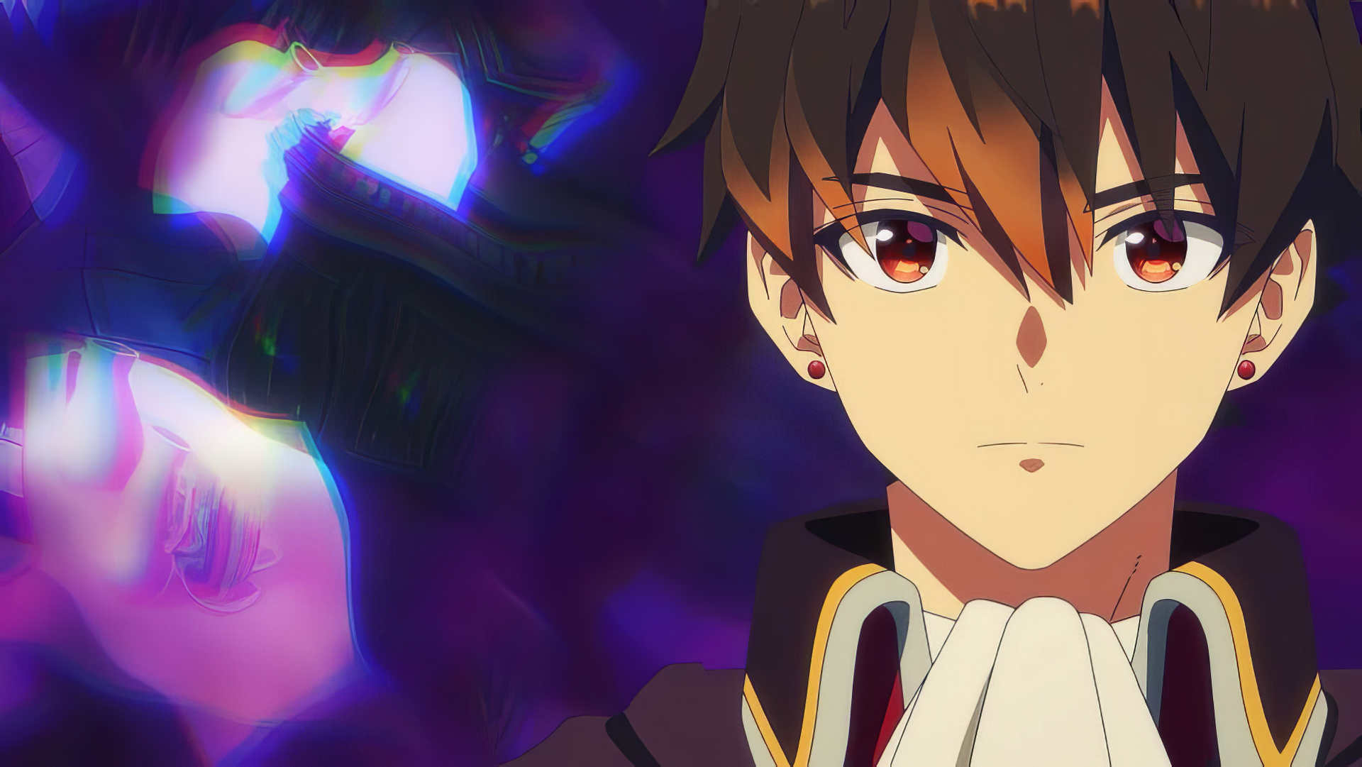 A striking HD wallpaper featuring a character from the anime I Left My A-Rank Party to Help My Former Students Reach the Dungeon Depths! with a vibrant, mystical background.