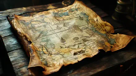 map vintage treasure parchment exploration HD Desktop Wallpaper | Background Image