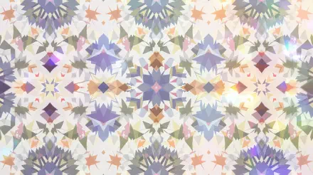 Colorful boho pattern featuring geometric shapes and intricate designs in soft hues. A vibrant 4K Ultra HD wallpaper for a stunning desktop background.