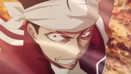 Anime HD desktop wallpaper featuring Soujiro the Willow-Sword from Ishura with an intense expression and dynamic lighting.