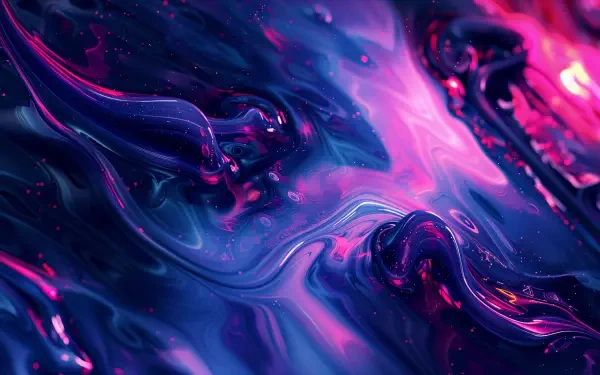 An abstract liquid design featuring vibrant shades of blue and pink, creating a flowing, textured appearance. This 4K Ultra HD wallpaper offers a striking visual for any desktop background.