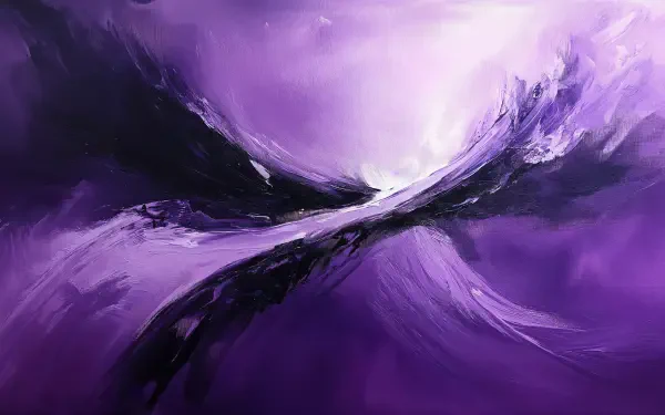 Abstract purple artwork featuring dynamic swirls and textures, creating a captivating visual experience. This 4K Ultra HD image works well as a desktop wallpaper or background.