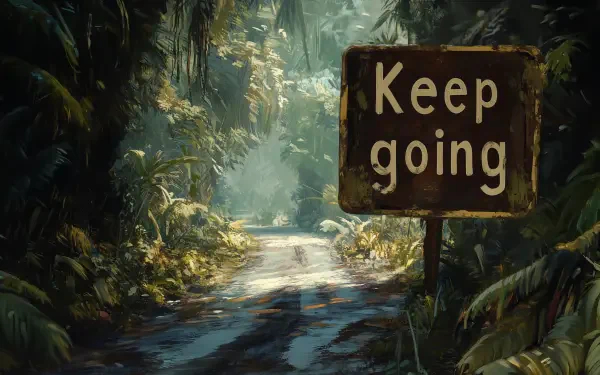 Keep Going: A Motivational HD Wallpaper for Inspiration by patrika