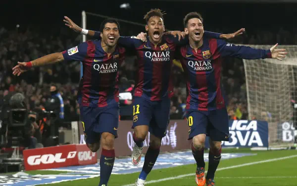 Neymar Lionel Messi Luis Suárez FC Barcelona HD Desktop Wallpaper | Background Image