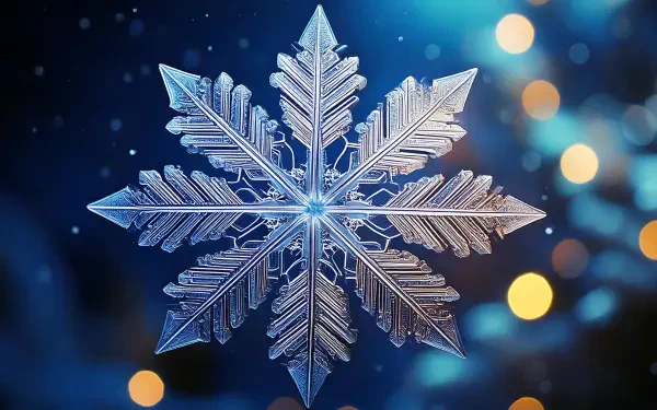 snowflake winter Christmas snow star HD Desktop Wallpaper | Background Image
