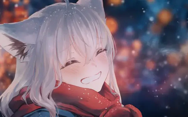 Shirakami Fubuki Virtual Youtuber Anime anime girl hololive HD Desktop Wallpaper | Background Image