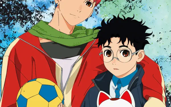 Anime Dandadan Jin Enjouji Ken Takakura Turbo Granny HD Desktop Wallpaper | Background Image