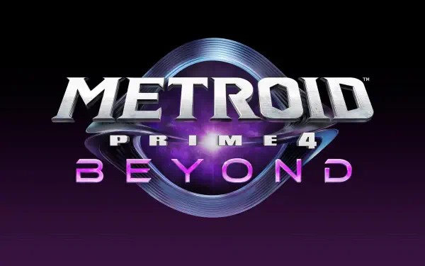 The image features the logo for Metroid Prime 4: Beyond, set against a vibrant background, designed as an HD PC desktop wallpaper and background for fans of the video game.