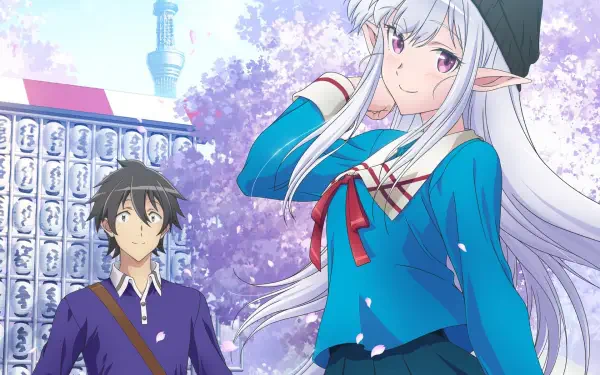 Anime Welcome to Japan Ms. Elf! Kazuhiro Kitase Mariabelle (Welcome to Japan Ms. Elf!) HD Desktop Wallpaper | Background Image