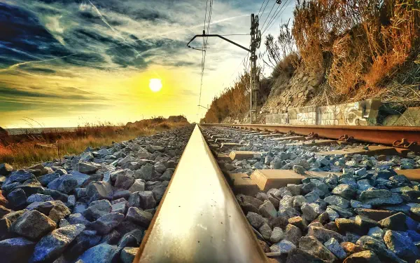 landscape railroad HD Desktop Wallpaper | Background Image