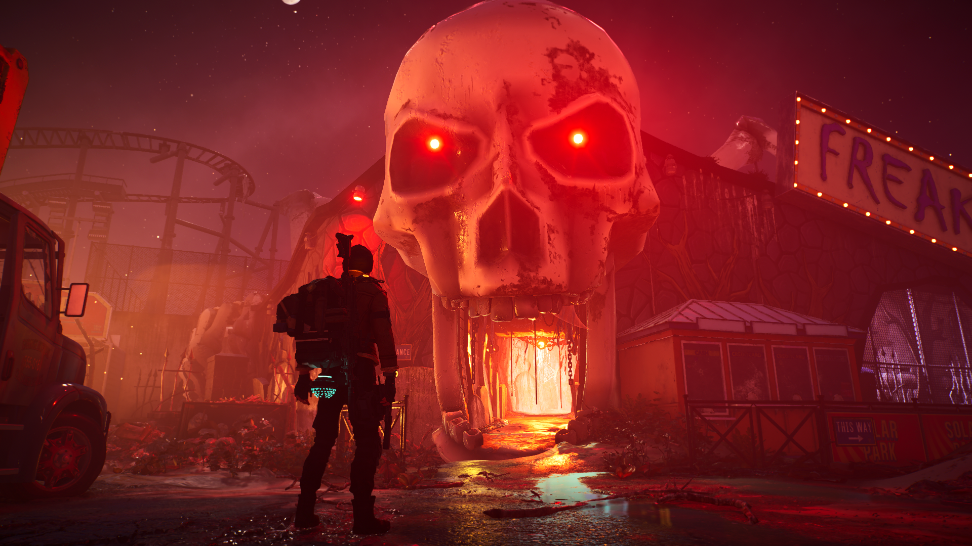 Download Tom Clancy's The Division 2 Neon Abyss Video Game Monster Skull HD Wallpaper by RangerZer0