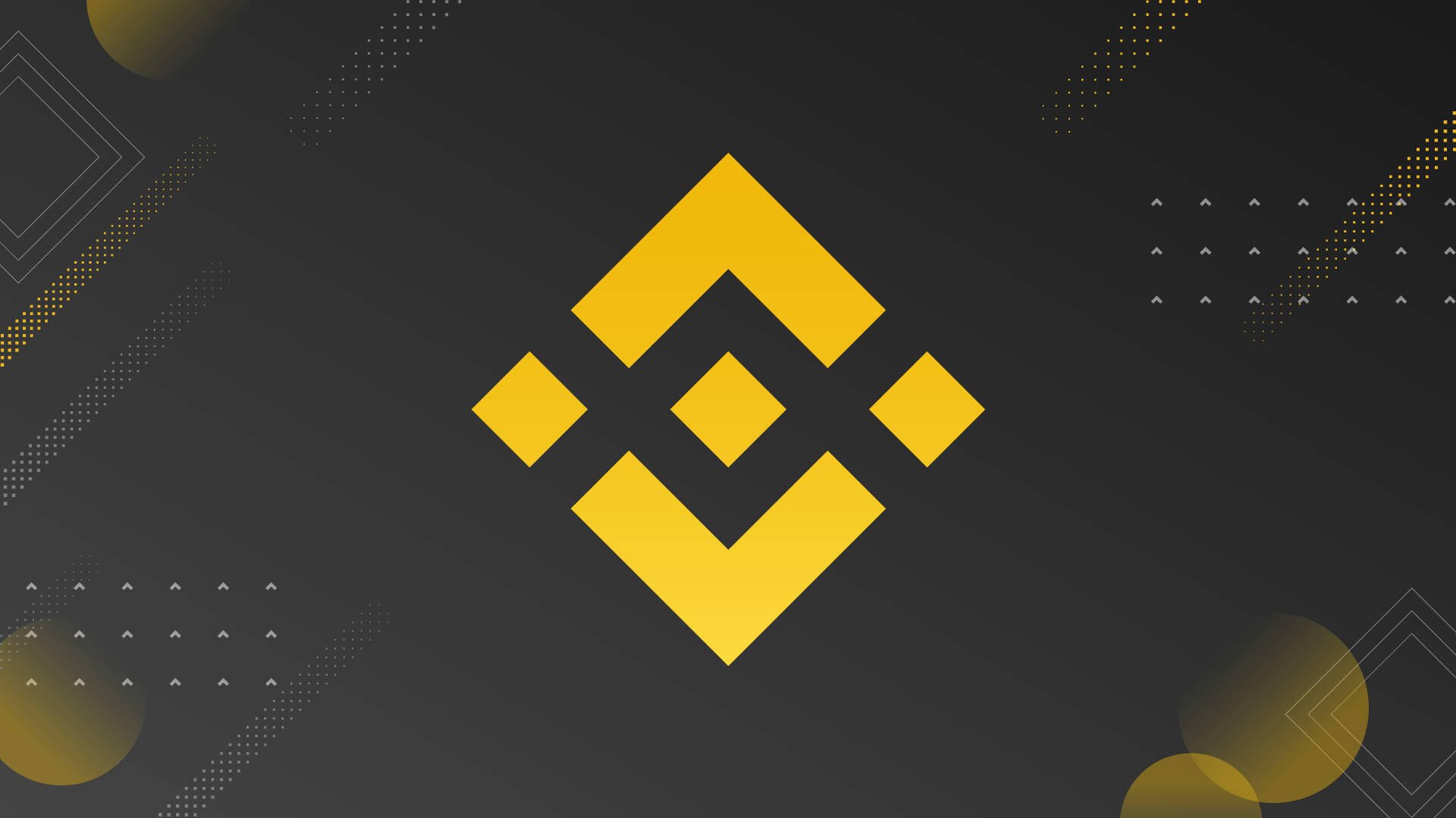 A sleek HD wallpaper featuring the Binance logo, embodying modern technology and cryptocurrency themes against a dark, dynamic background.