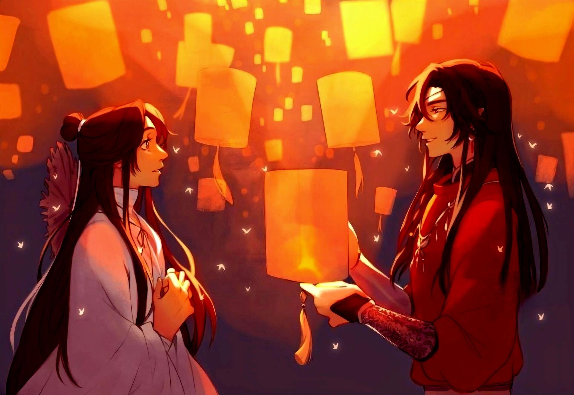 Download San Lang Xie Lian Tian Guan Ci Fu Heaven Official's Blessing 4k Ultra HD Wallpaper