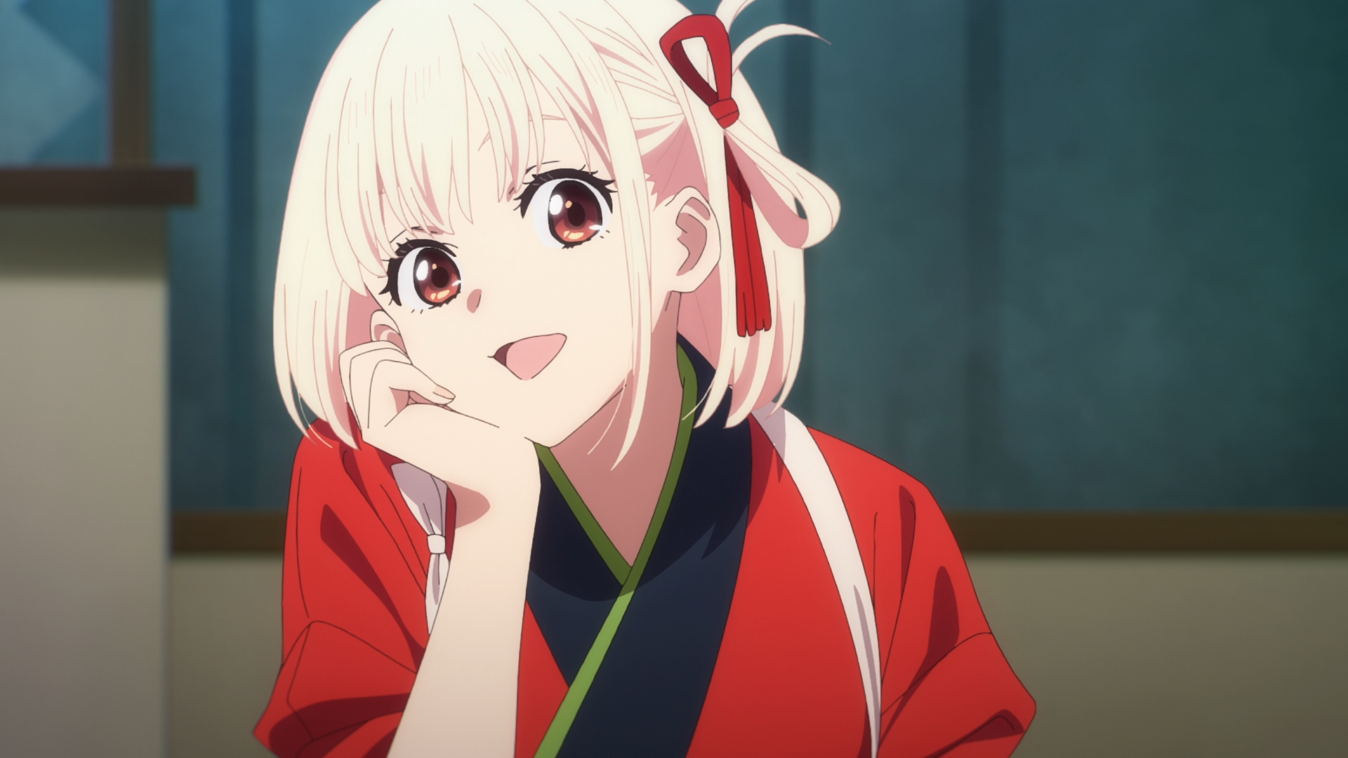 Download Anime Lycoris Recoil Lycoris Recoil -Friends Are Thieves Of Time.- Chisato Nishikigi HD Wallpaper