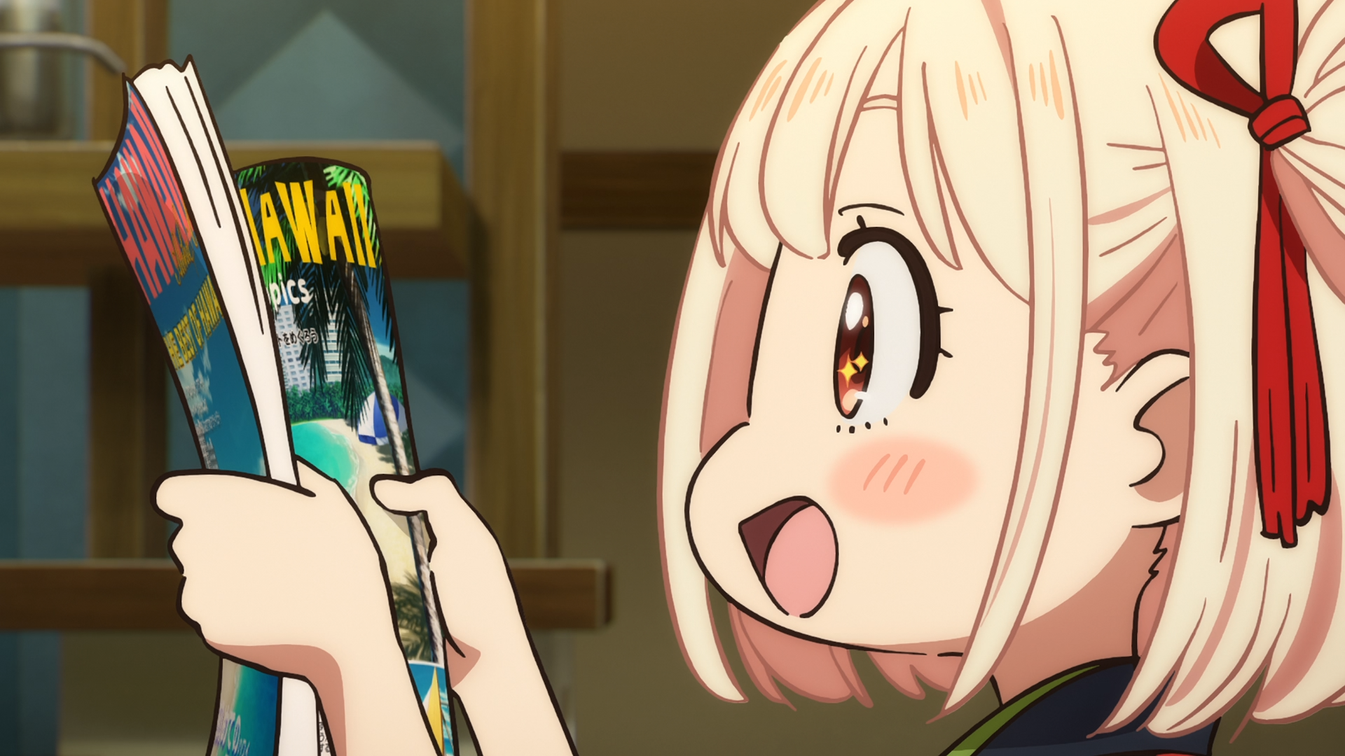 Download Anime Lycoris Recoil Lycoris Recoil -Friends Are Thieves Of Time.- Chisato Nishikigi HD Wallpaper